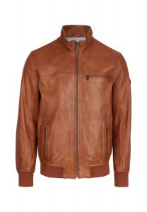 Кожаная куртка Леонардо bugatti, цвет Cognac