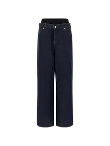 Джинсы свободного кроя с поясной лентой 7 For All Mankind, синий