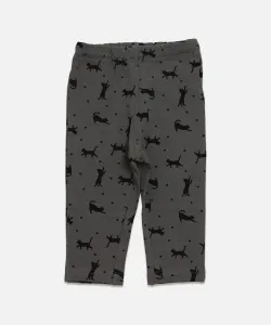 Леггинсы длиной 3/4 с принтом по всей поверхности Chil2, цвет F Cat/Gray