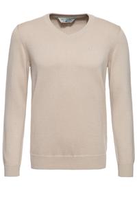 Пуловер Way of Glory Way of Glory WAY OF GLORY Herren mit V Ausschnitt, экрю