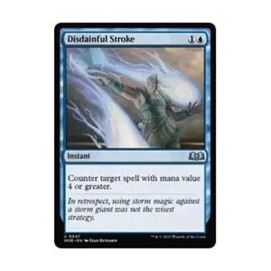 CCG Презрительный удар (U), MTG - Wilds of Eldraine