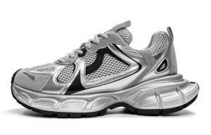 Прочные Дышащие Низкие Массивные Кроссовки Unisex EBLAN, Белый Черный