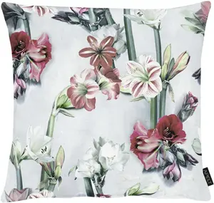 АПЕЛЬТ декоративная подушка "2713", чехол с наполнителем, 1 шт APELT 39х39 см, красный/серый