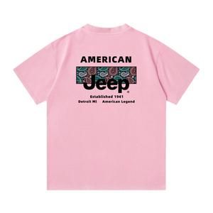 Футболка с круглым вырезом для школьников Jeep, sky розовый