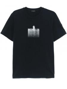 Футболка с короткими рукавами Moncler, синий