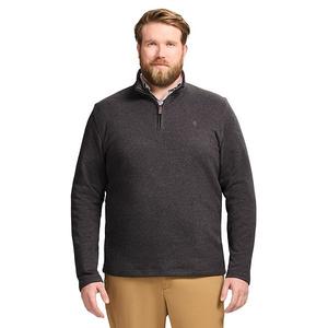 Свитер флисовый с четвертью молнии Big & Tall Izod, Black