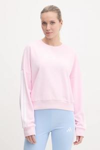 Свитшот Adidas Essentials 3 Stripes French Terry, розовый