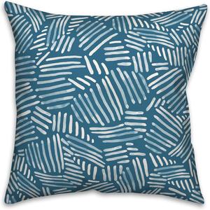 Creative Products Декоративная подушка с акварельным полосатым принтом Watercolor Stripe Pattern