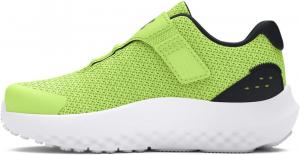 Детские кроссовки Under Armour Baby Girls' Surge 4 с альтернативной застежкой, (300) Morph Green/Black/Castlerock