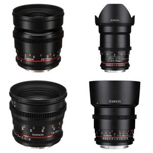 Комплект объективов Rokinon Cine DS 16, 35, 50, 85 мм для крепления Canon EF