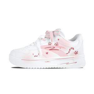 расслабленные нескользящие устойчивые к истиранию низкие кроссовки для скейтбординга unisex ANTA, розовый