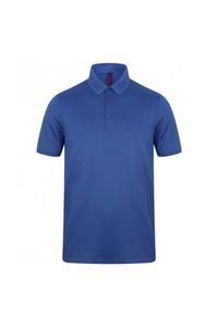 Рубашка поло из пике стрейч из микрофайна Henbury, синий