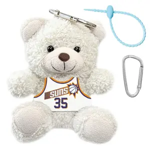 Баскетбольная майка плюшевая игрушка медведь в позе сидя рабочий плюшевая кукла флис высота 13cm AIZIYUO