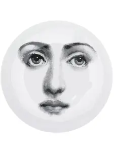 Тарелка с принтом lina cavalieri, 80 см, Fornasetti, белый