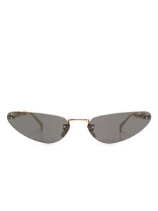 Gucci Eyewear cat-eye солнцезащитные очки, золотой