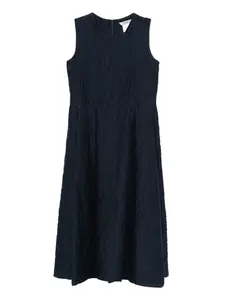 Платье миди без рукавов с цветочной вышивкой 'S Max Mara, синий