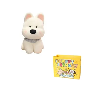 Милый плюшевый щенок вест хайленд уайт терьера 25см/35см/45см высота Enlightenment, белый