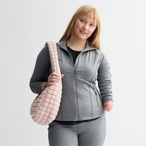 Женская адаптивная ультрарастягивающаяся куртка для спорта Tek Gear, Charcoal