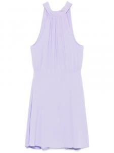 Платье мини Patrizia Pepe с вырезом халтер, фиолетовый