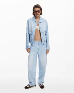 Женские джинсы с эффектом потертостей Desigual, синий