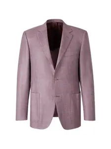 Блейзер в клетку Canali, фиолетовый