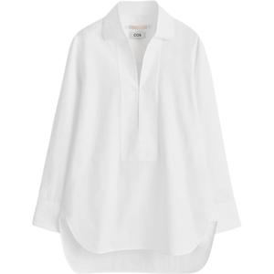 COS Женская белая рубашка