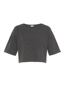 Рубашка с рукавами 3/4 цвета антрацитовый меланж LASCANA