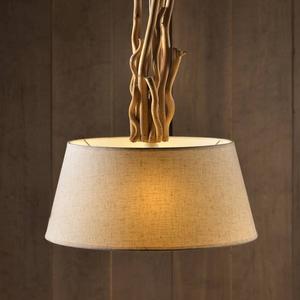 Подвесной светильник ONLI Woody Typ A, ткань хлопковая - 1-пламень