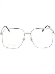 Очки с декором Horsebit Gucci, серебристый