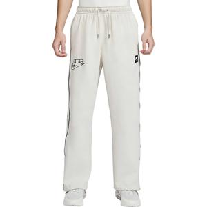 Nike Вязаные спортивные штаны мужские белые умеренные с манжетами