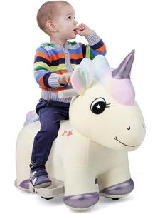 Плюшевая игрушка в виде животного (электродвигатель 6 В) фиолетового цвета