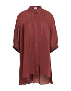 Рубашка Brunello Cucinelli, гранатовый