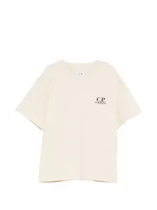 Футболка с логотипом C.P. Company Kids, нейтральный