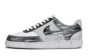 Nike Износостойкие низкие кроссовки для скейтбординга Court Vision, мужские, серо-белые