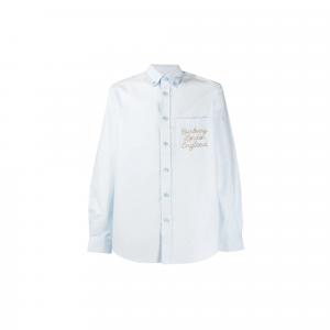 Burberry Мужская синяя рубашка