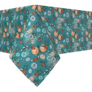 Квадратная скатерть, 100 % полиэстер, 70x70 дюймов, винтажный зимний узор.