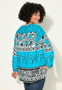 Блуза HAPPY PATTERNS LONG SLEEVES Angel of Style, синий