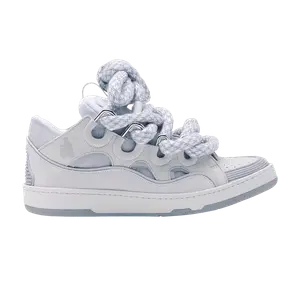 Кроссовки Lanvin Curb Sneakers Snake Laces - White Grey, белый