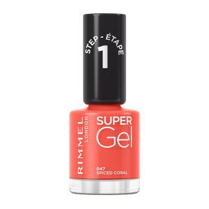 Гель-лак для ногтей 047, 12 мл Rimmel Super gel, цвет 047 spiced coral