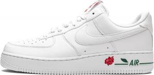 Кроссовки Nike Unisex Air Force 1 07, White White Univ Red Pine Green