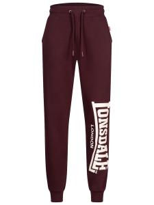 Зауженные брюки LONSDALE, темно-красный