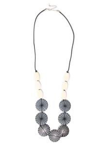 Collezione alessandro Длинное белое ожерелье "Блэки"