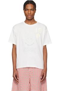 Футболка обратная Crest Bode, цвет cream