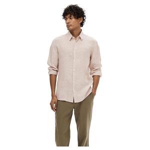 Рубашка с длинным рукавом Selected Regkylian, бежевый