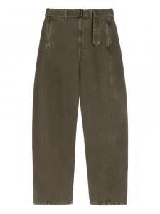 Брюки LEMAIRE с перекрученным поясом, зеленый