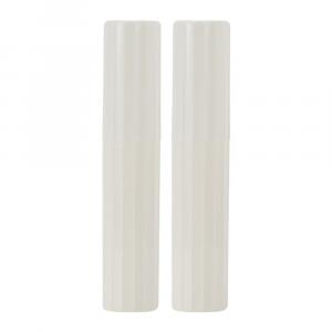 2 шт. Чехол для зубной щетки с вертикальной полосой Дорожный футляр для зубных щеток, Туристический бизнес Unique Bargains, белый