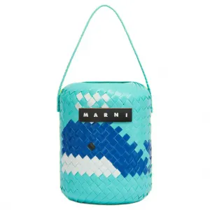 MARNI Polypropylene With Cow Leather ведерко сумка женская светло-голубая