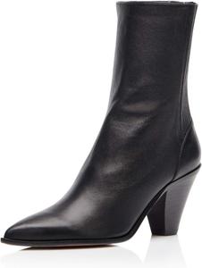 Женские элегантные ботильоны FSJ с заостренным носком, закрытые, на щиколотке, с конусообразным массивным высоким каблуком, молнией и массивной подошвой, размеры 4-15 US, Black-Pu
