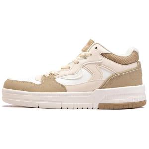 361° Нескользящие износостойкие высокие кроссовки женские бежево-коричневые