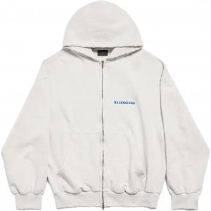Balenciaga Logo Embroidered Zip Up Jacket
